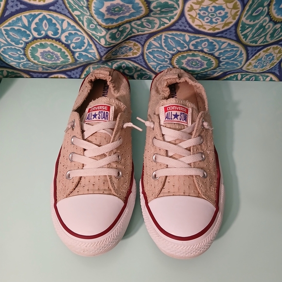 Converse Shoes - Converse All Star Beige Sneakers with Cinched Heel